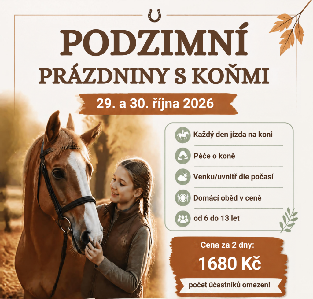 Plakát „Podzimní prázdniny s koňmi“